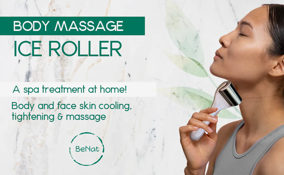 Ice Roller - Koelende Gezichtsroller voor Gezicht & Lichaam met Cryotherapie Effect