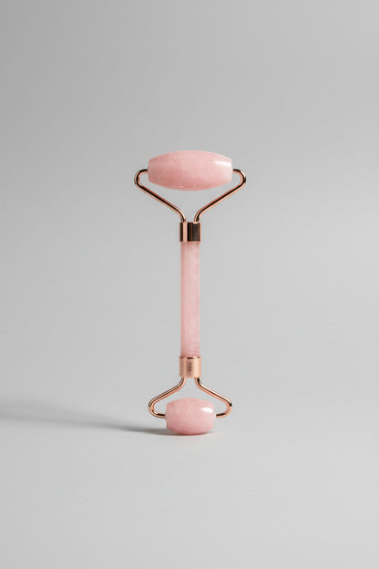 Rozenkwarts Gezichtsroller - Jade Roller voor Gezichtsmassage & Lymfedrainage