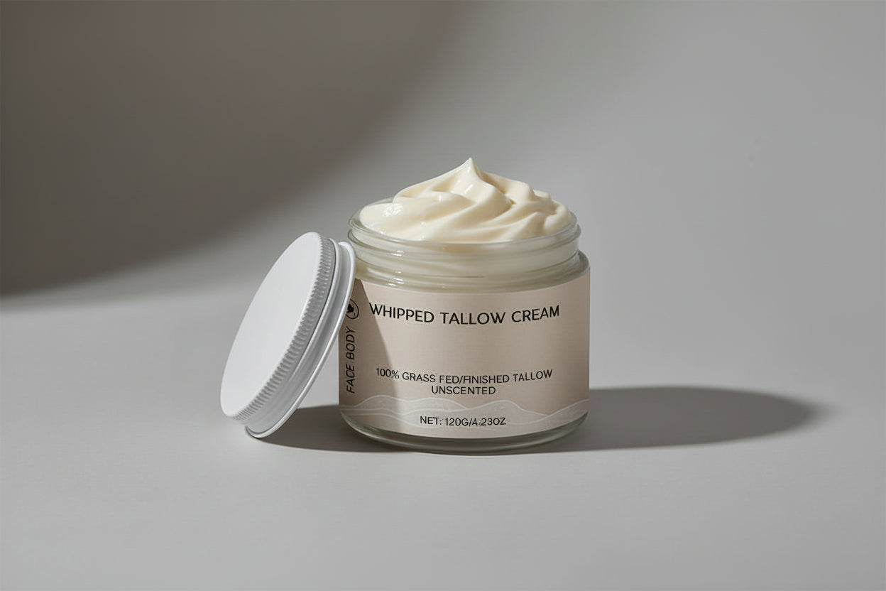 2+1 GRATIS! Tallow Gezichtscrème - Natuurlijke Anti-Rimpel Crème met Grass-Fed Beef Tallow