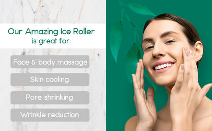 Ice Roller - Koelende Gezichtsroller voor Gezicht & Lichaam met Cryotherapie Effect