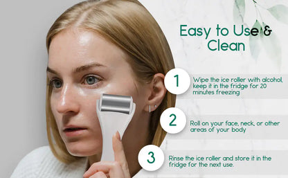 Ice Roller - Koelende Gezichtsroller voor Gezicht & Lichaam met Cryotherapie Effect