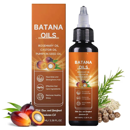 Batana Olie 4-in-1 - Haargroei Olie met Rozemarijn, Castor & Pompoenpitolie