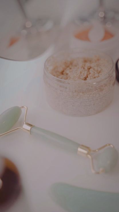 Rozenkwarts Gezichtsroller - Jade Roller voor Gezichtsmassage & Lymfedrainage