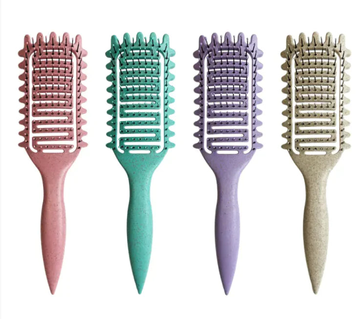 Krullenkam - Hollow Comb voor Krullen Definiëren & Volume met Massage Effect