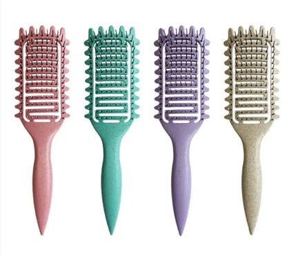 Krullenkam - Hollow Comb voor Krullen Definiëren & Volume met Massage Effect